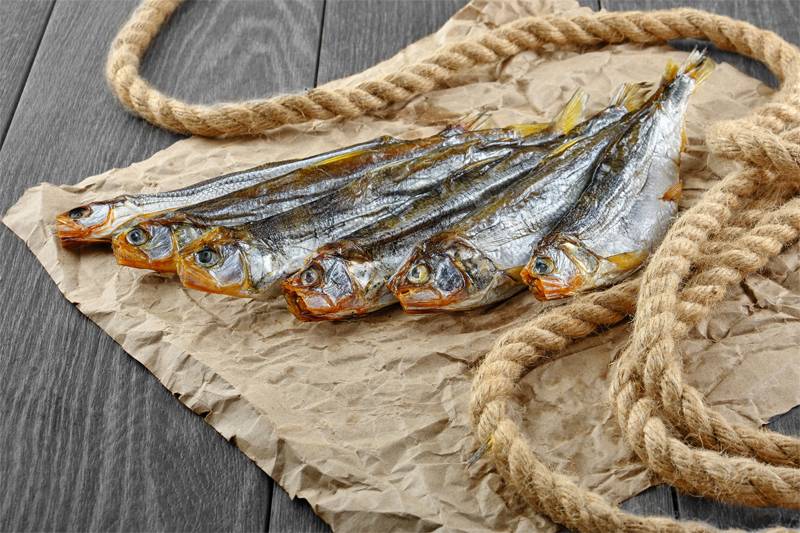 Вяленая икряная корюшка 18-25 см